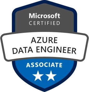 Microsoft Azure Data Engineer Associate certification badge