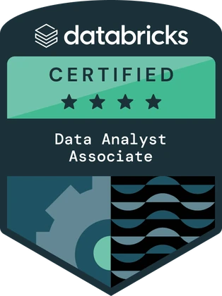 Databricks Data Analyst Associate certification badge