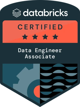 Databricks Data Engineer Associate certification badge