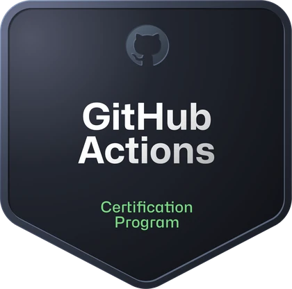 GitHub GitHub Actions certification badge